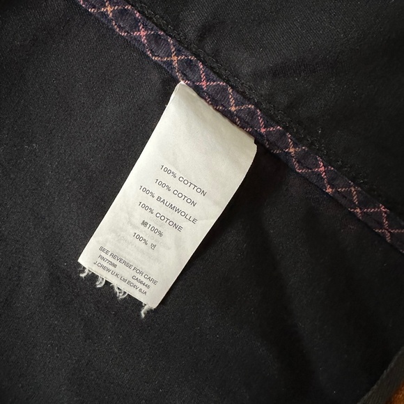 J Crew Resin coated black cotton Size XL jacket - Picture 5 of 6